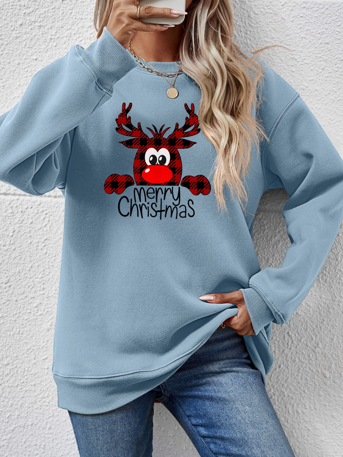 Cheery Reindeer Sweatshirt