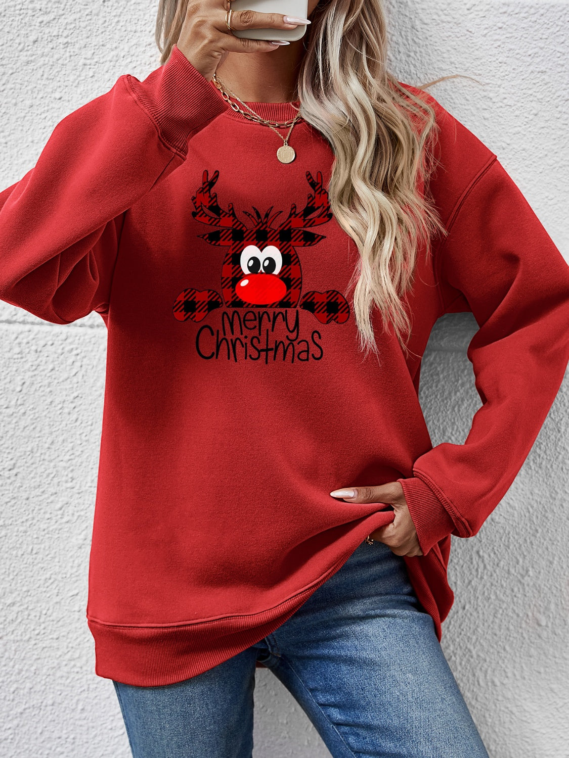 Cheery Reindeer Sweatshirt