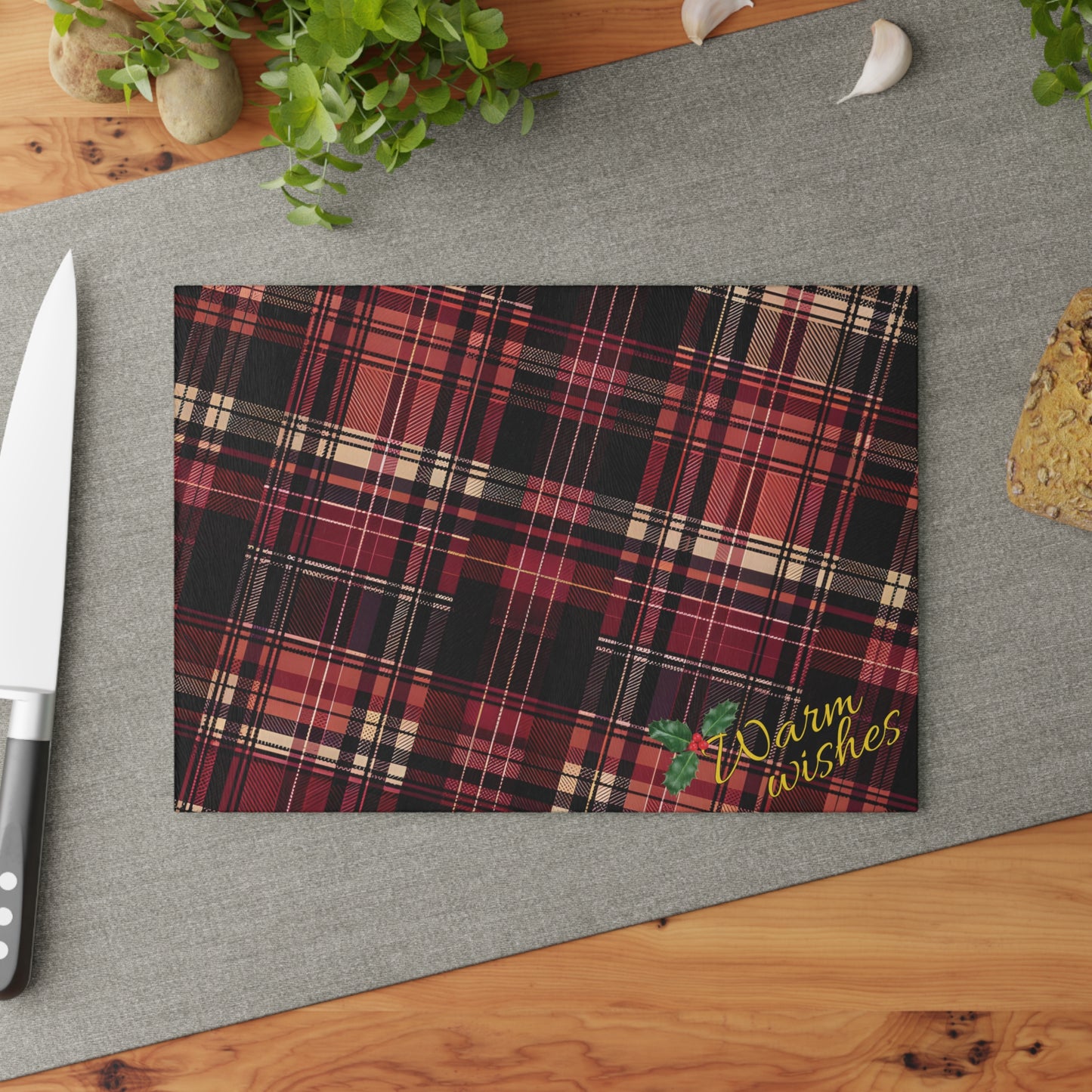 “Warm Wishes Cutting Board"