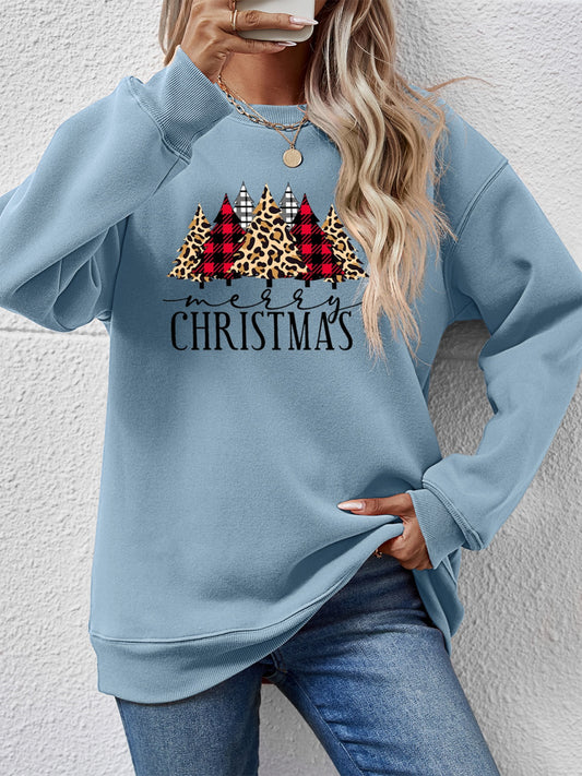 Trendy Christmas Trees Sweatshirt