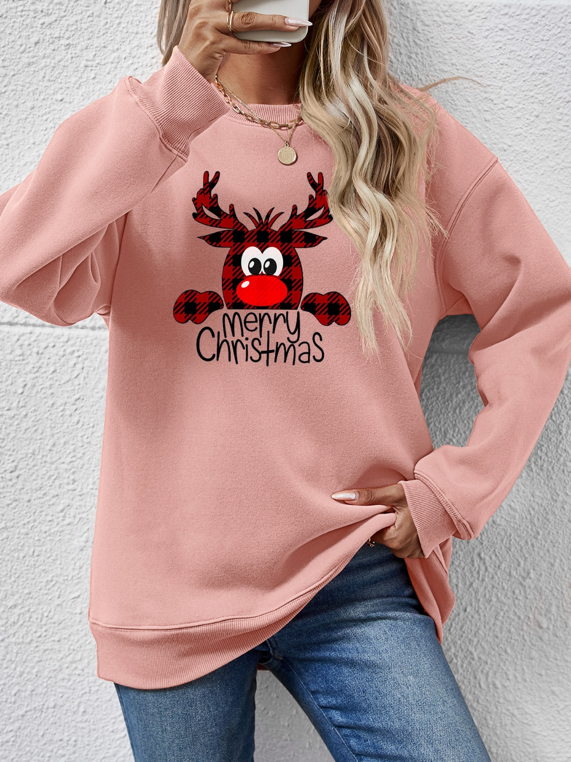 Cheery Reindeer Sweatshirt