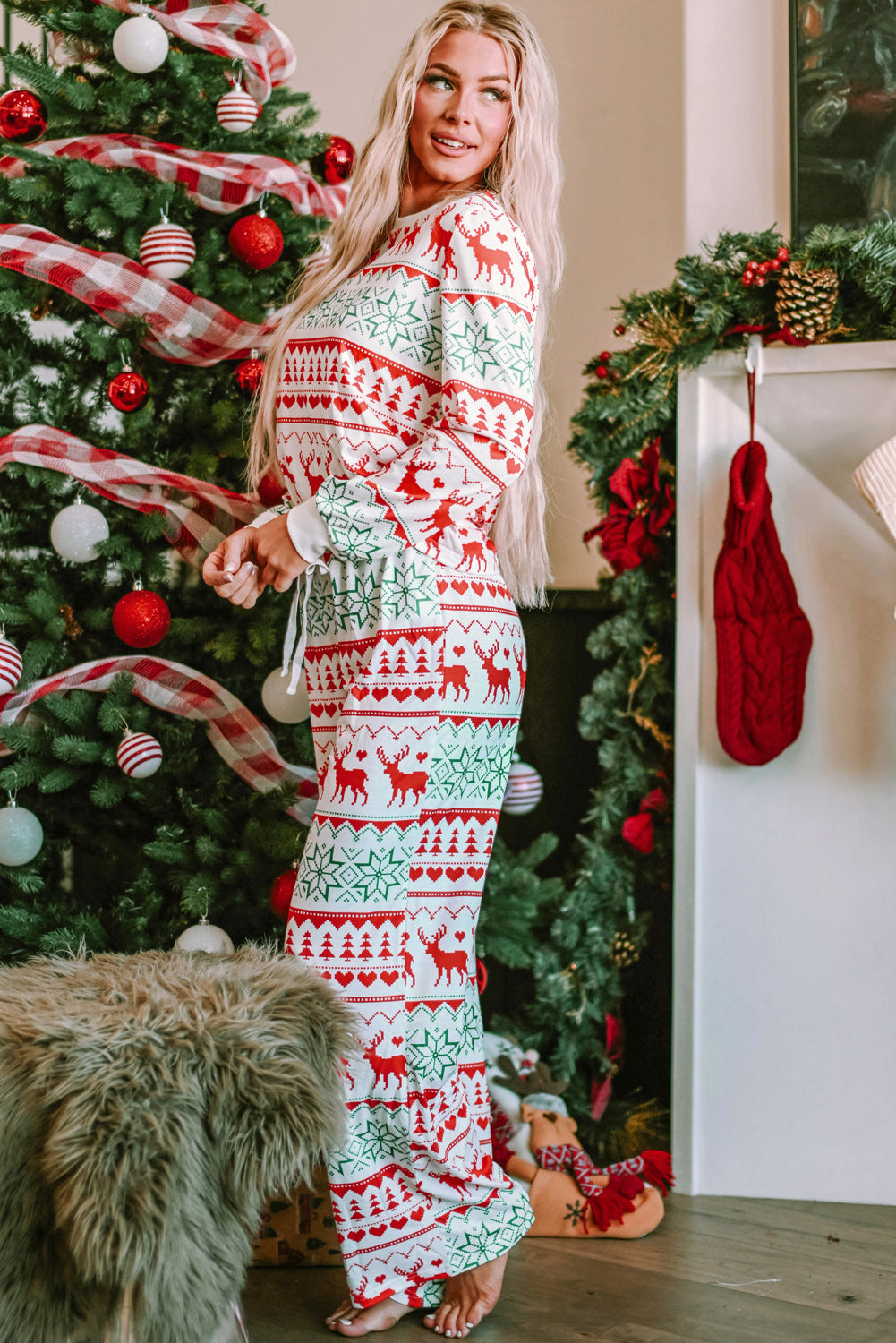 Festive Reindeer PJ Set