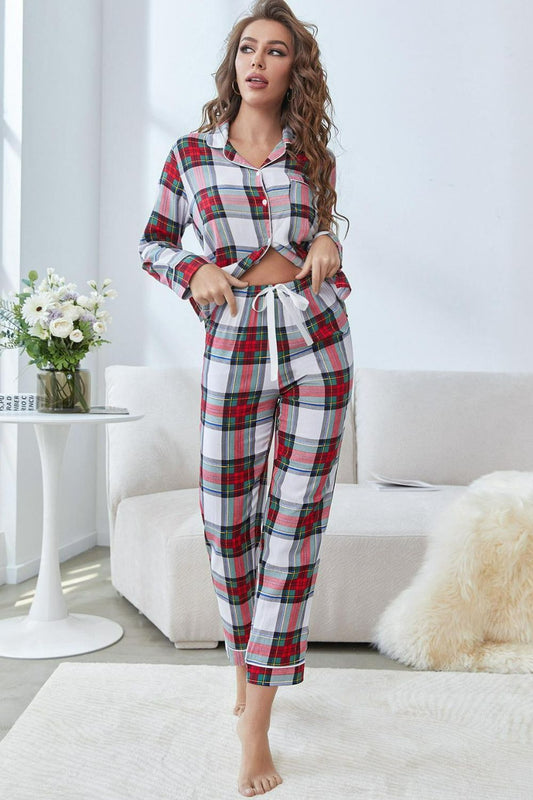 Cozy Holiday Plaid Pajama Set