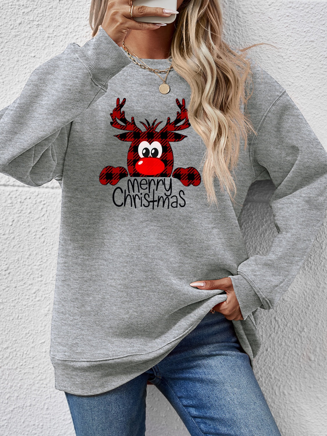 Cheery Reindeer Sweatshirt