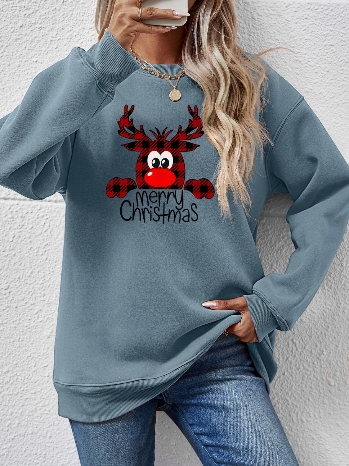 Cheery Reindeer Sweatshirt