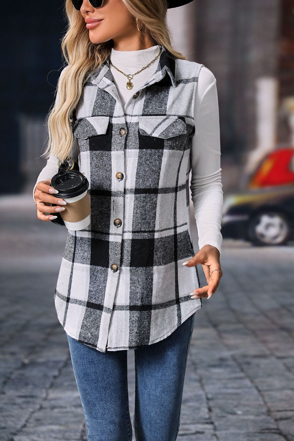 Autumn Harvest Plaid Vest