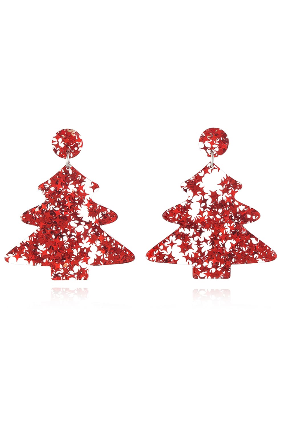 Festive Flicker Christmas Tree Earrings