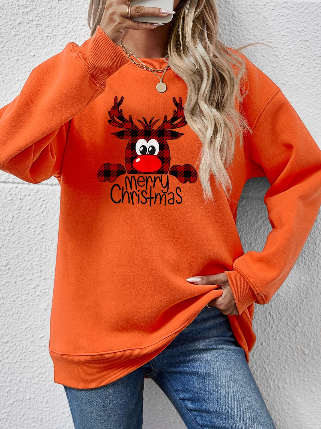 Cheery Reindeer Sweatshirt