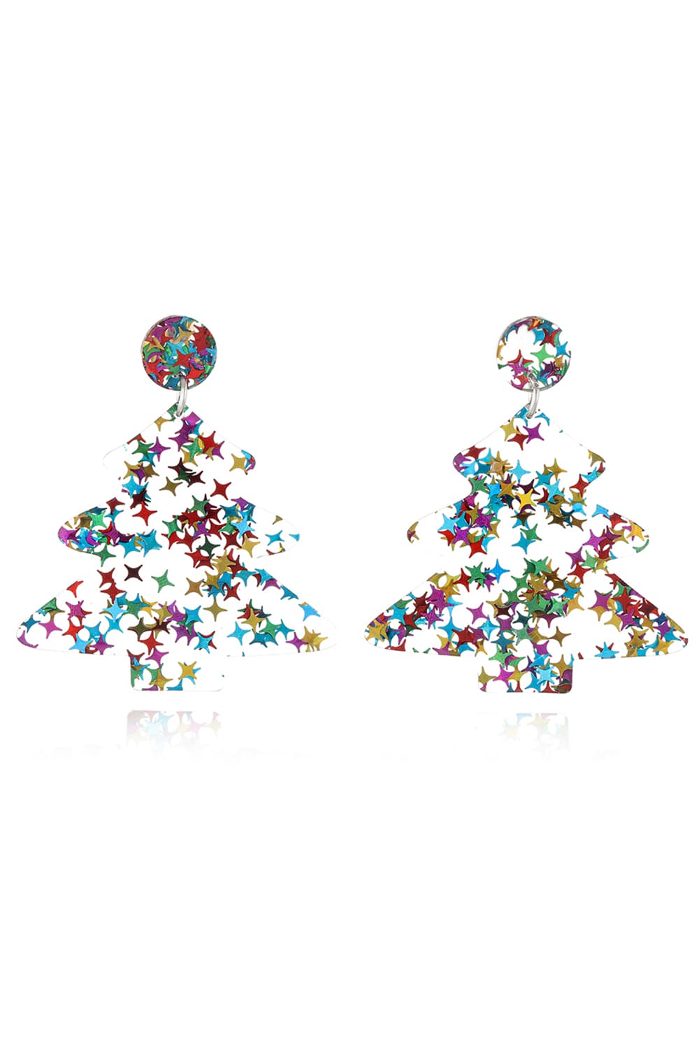 Festive Flicker Christmas Tree Earrings