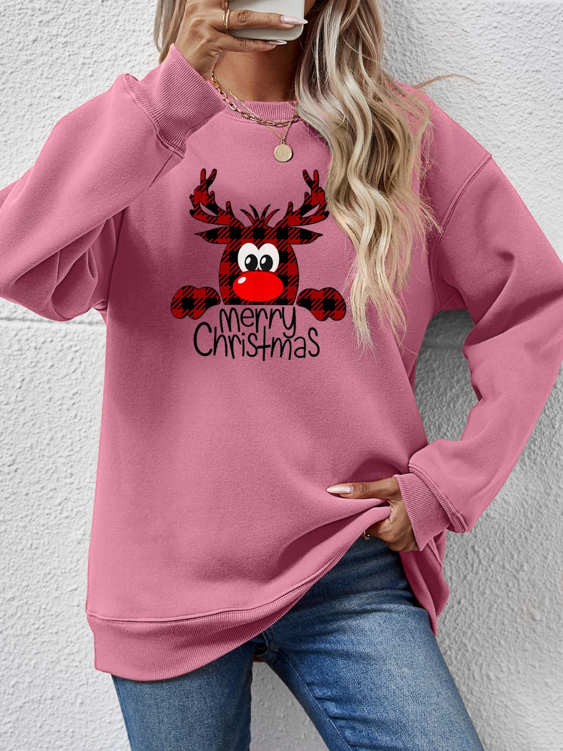 Cheery Reindeer Sweatshirt