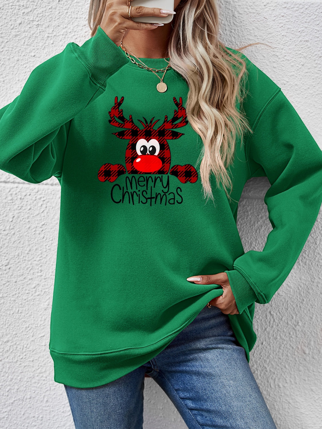 Cheery Reindeer Sweatshirt