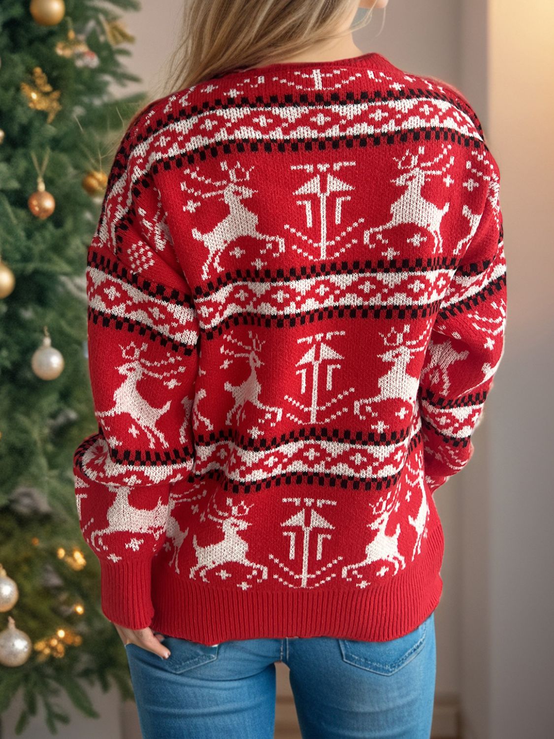 Yuletide Reindeer Christmas Sweater