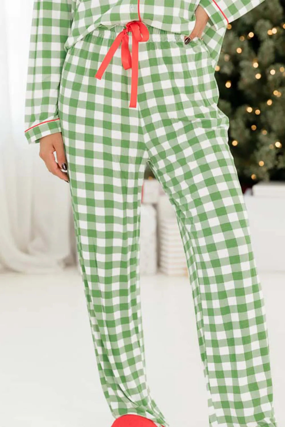 Peppermint Plaid Pajama Set