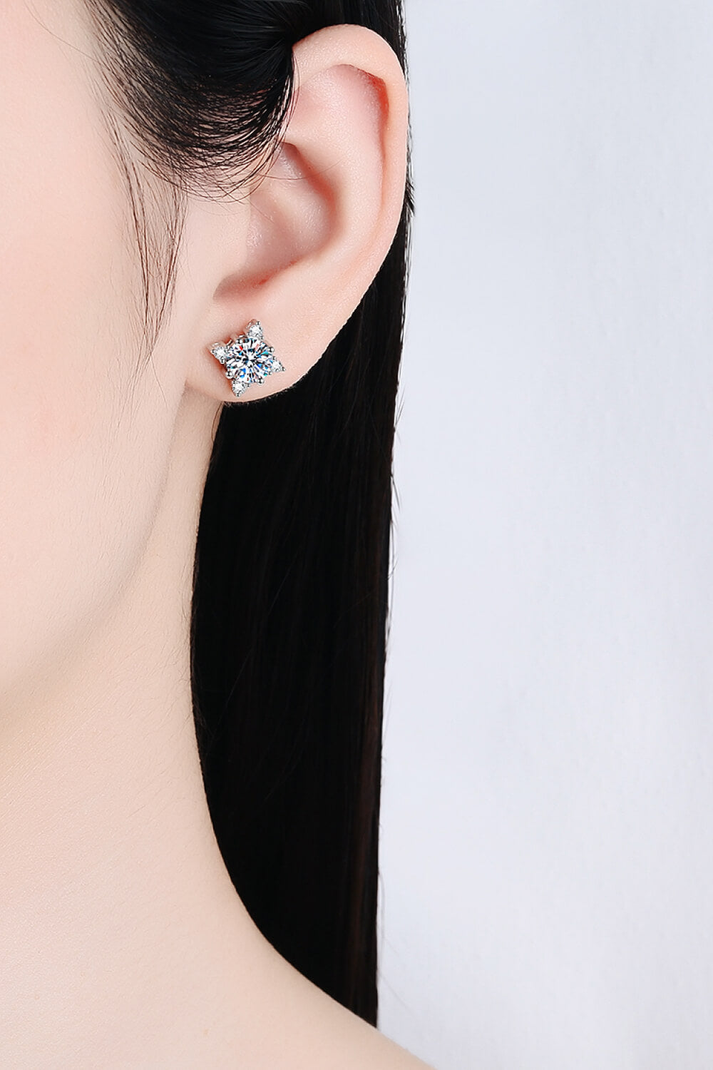 Celestial Frost Stud Earrings