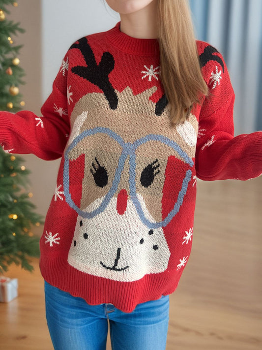 Nerdy Reindeer Holiday Sweater